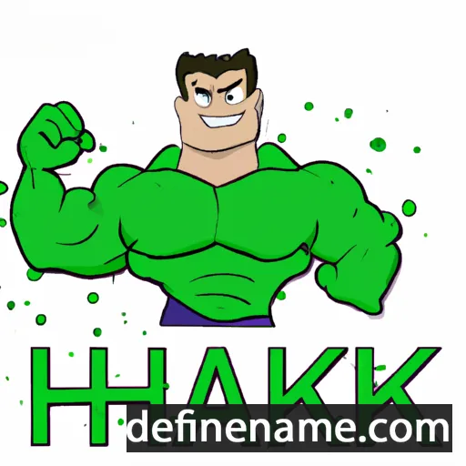 cartoon of the name Hulk