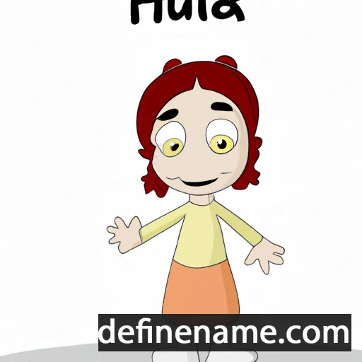 cartoon of the name Hulla