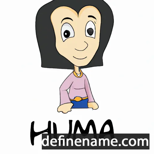 cartoon of the name Huma