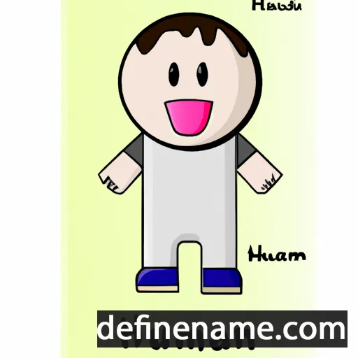 cartoon of the name Humam