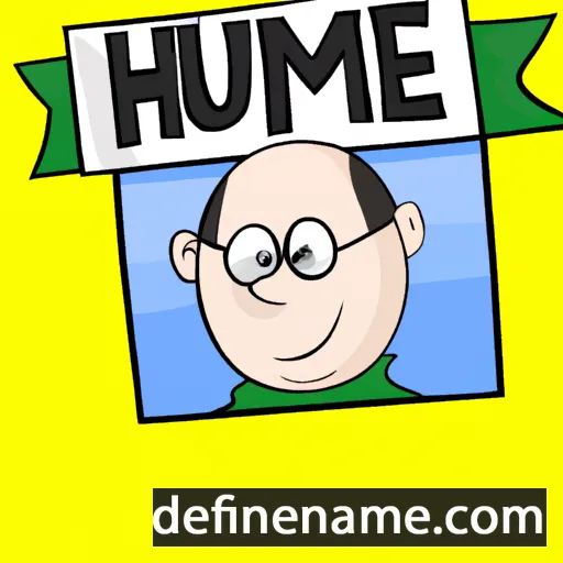 cartoon of the name Hume