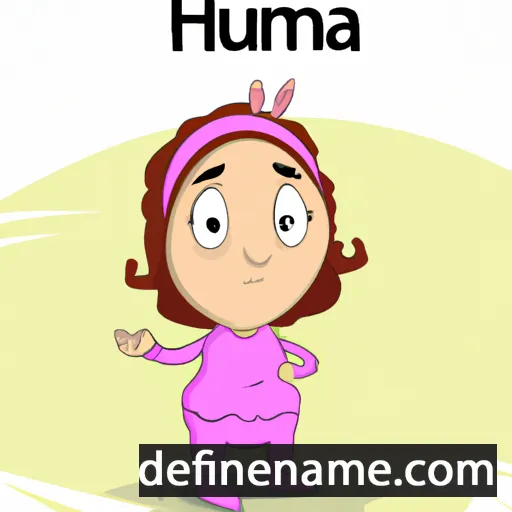 cartoon of the name Humna