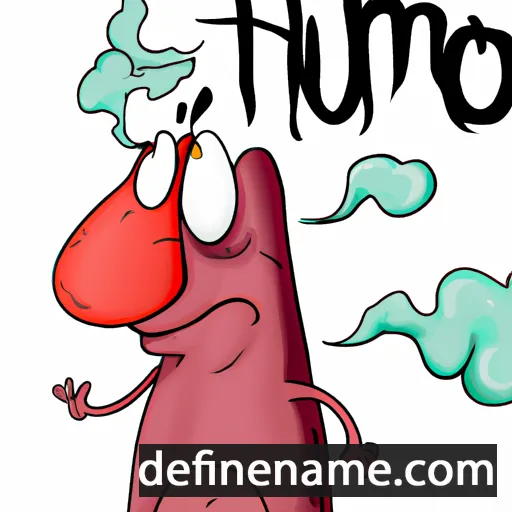 cartoon of the name Humo