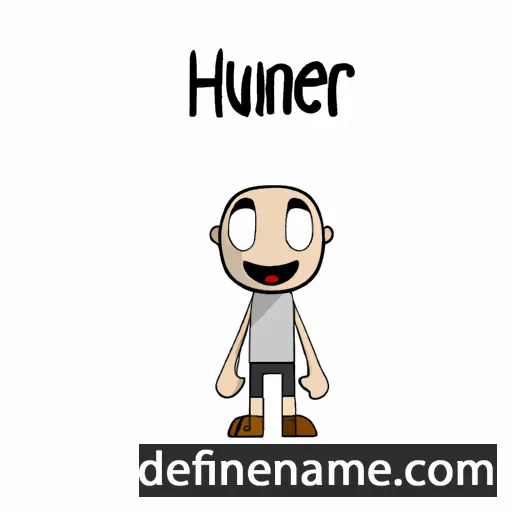 cartoon of the name Huner