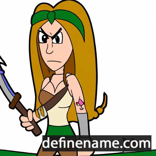 Huntress cartoon