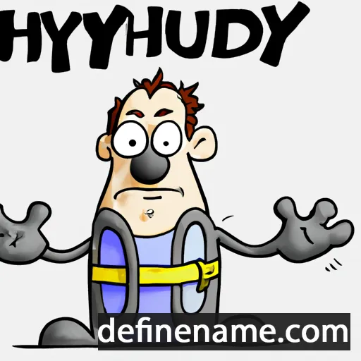 cartoon of the name Hunydd