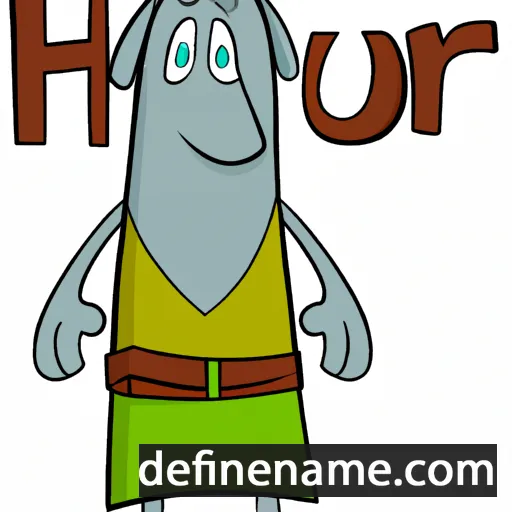 cartoon of the name Huor