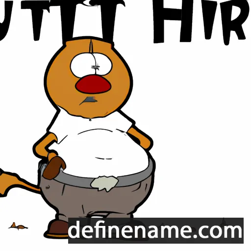 cartoon of the name Huritt