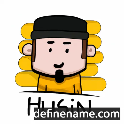 cartoon of the name Husin