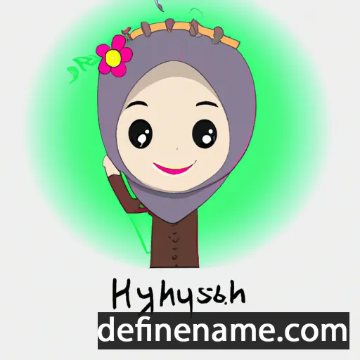 cartoon of the name Husniyah