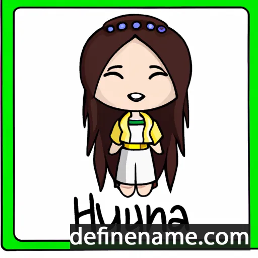 cartoon of the name Huyana