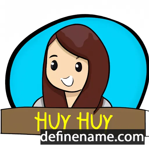 cartoon of the name Huyên