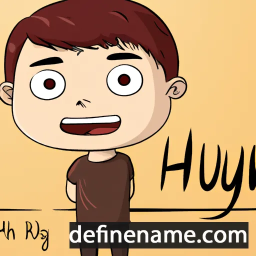 cartoon of the name Huynh