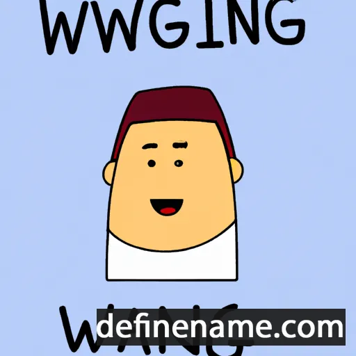 cartoon of the name Hwang