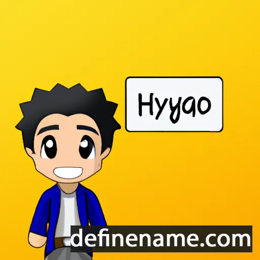 cartoon of the name Hyago