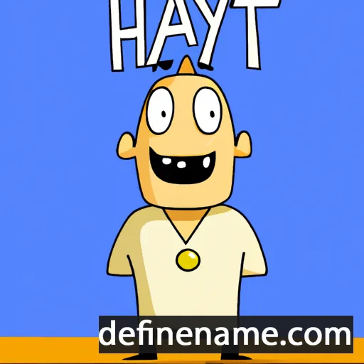 cartoon of the name Hyatt