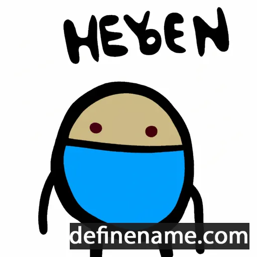 cartoon of the name Hyben