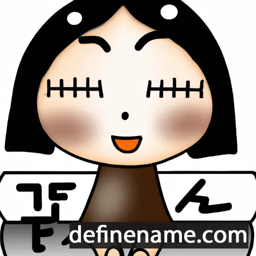 cartoon of the name Hye-kyung