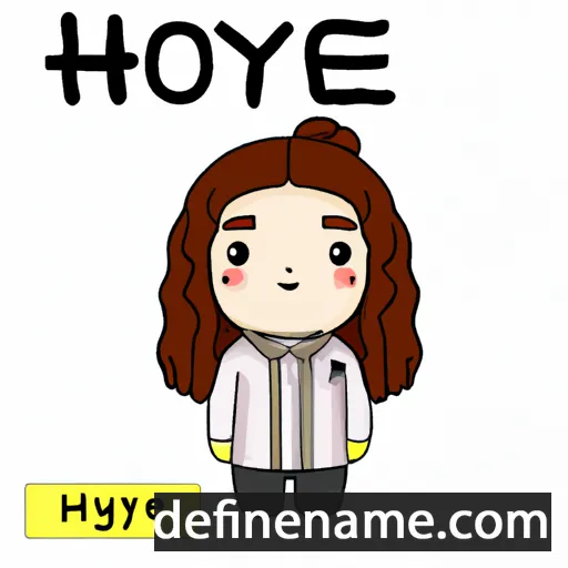 cartoon of the name Hye-yeong