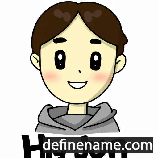 cartoon of the name Hyeun-jin