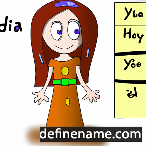 cartoon of the name Hyjdla