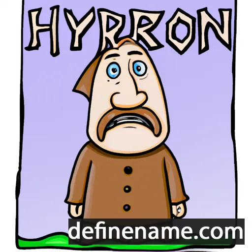 cartoon of the name Hyjnor