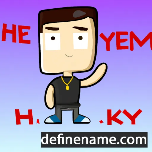 cartoon of the name Hykeem