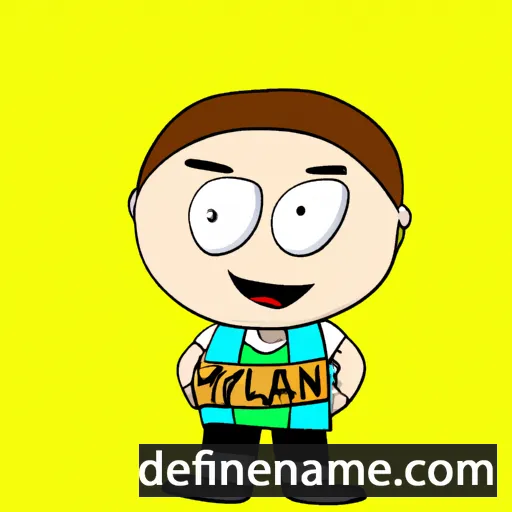 cartoon of the name Hylan