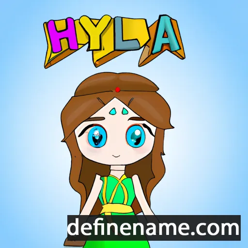 cartoon of the name Hylia