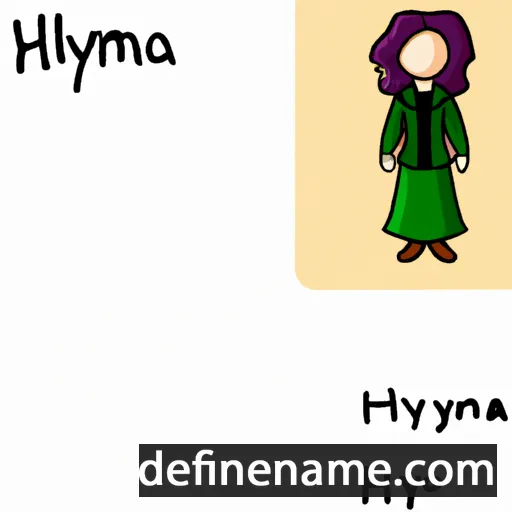 cartoon of the name Hymnia