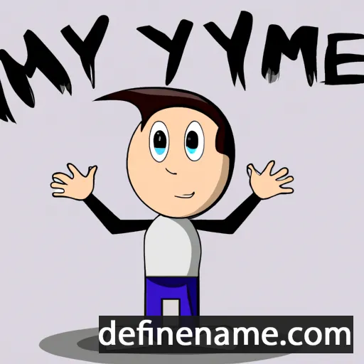 cartoon of the name Hymy