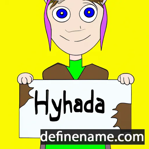 cartoon of the name Hyndla