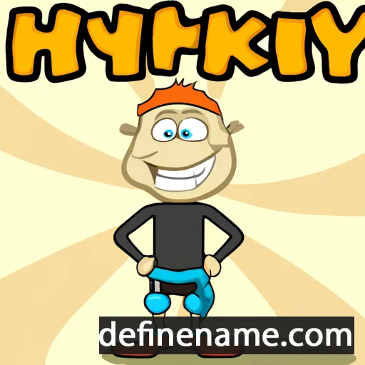 cartoon of the name Hyniek