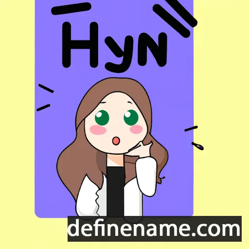 cartoon of the name Hyo-jin