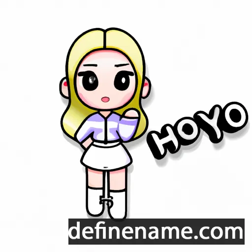 cartoon of the name Hyo-yeon