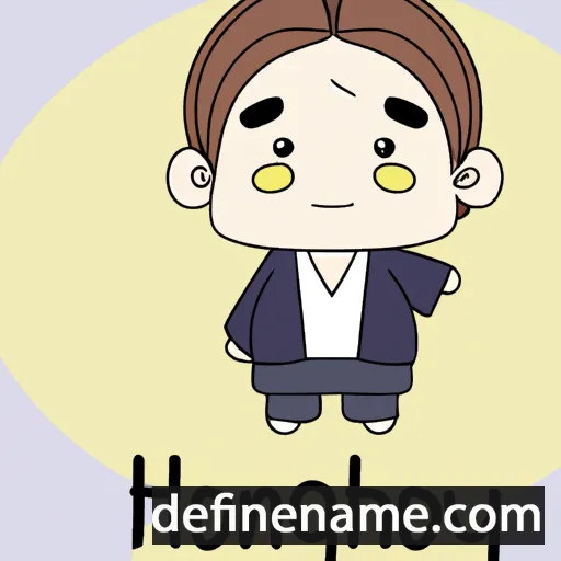 cartoon of the name Hyomyong