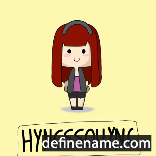 cartoon of the name Hyosung