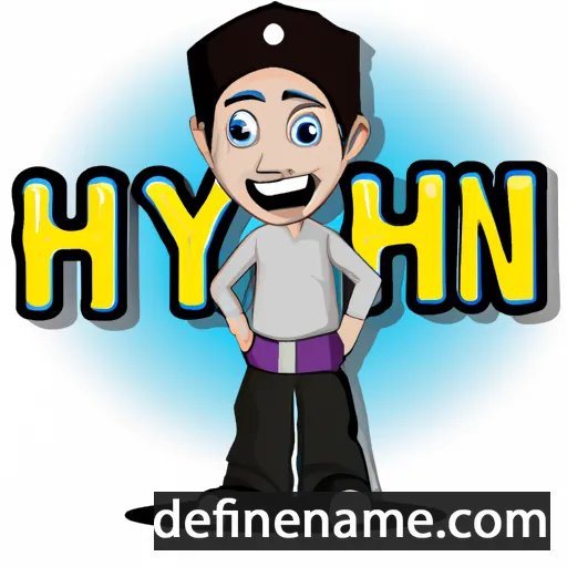 cartoon of the name Hysni