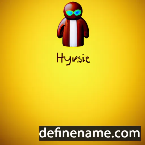 cartoon of the name Hysnije