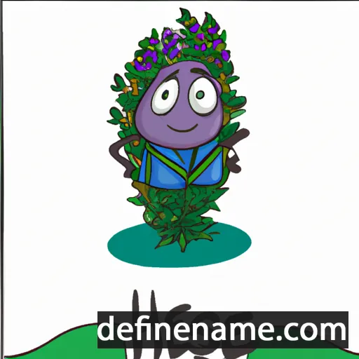 Hyssop cartoon