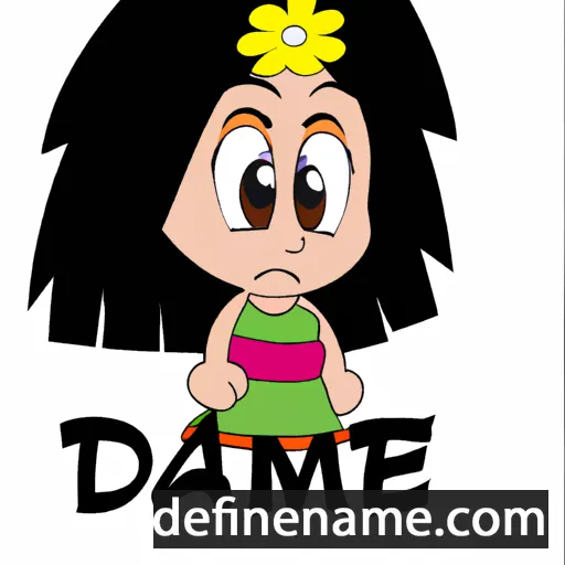 cartoon of the name Idamae