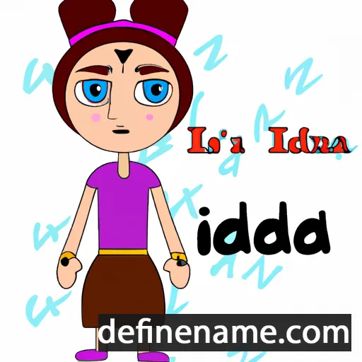 cartoon of the name Idana