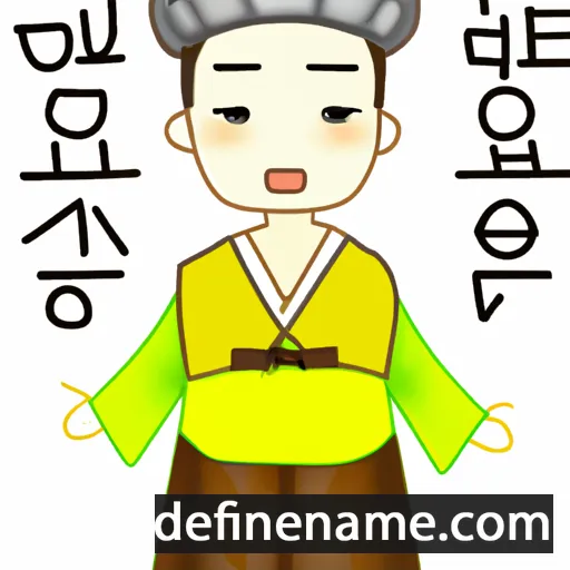 cartoon of the name Ideun-saem