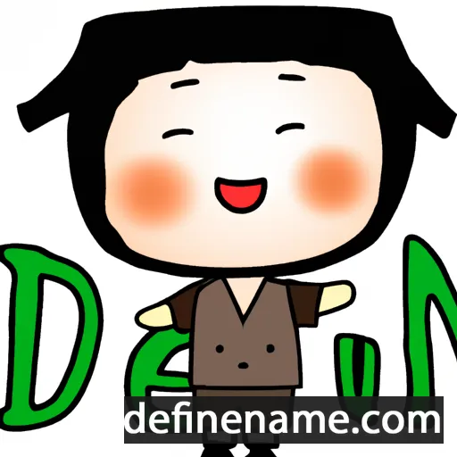 cartoon of the name Ideun