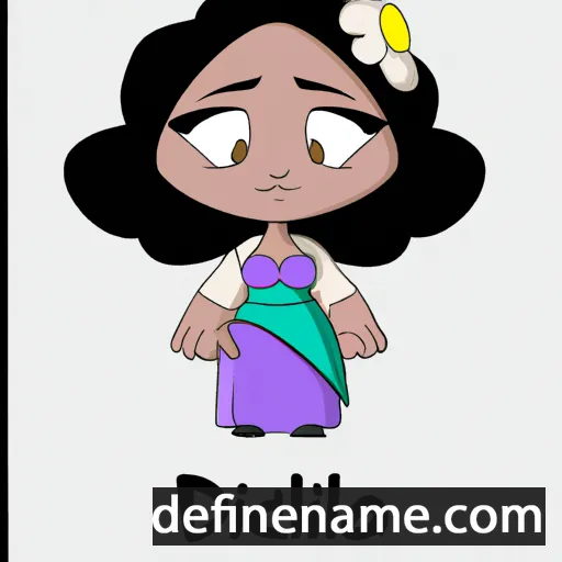 cartoon of the name Idiliah