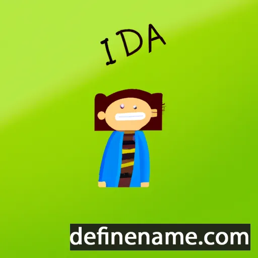 cartoon of the name Idina