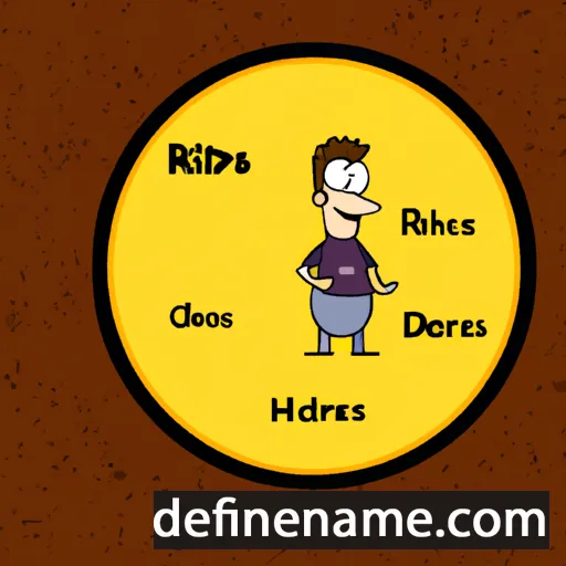 cartoon of the name Idries