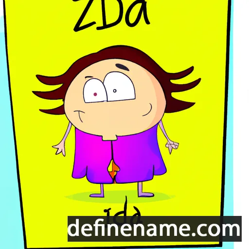 cartoon of the name Idzia