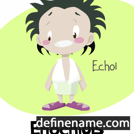 cartoon of the name Iechonias