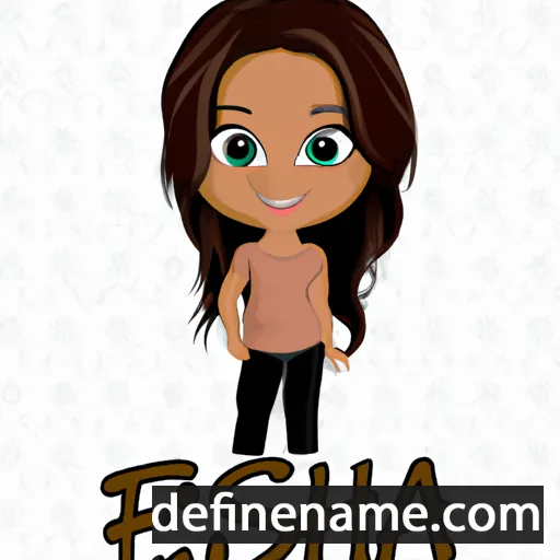 cartoon of the name Ieesha